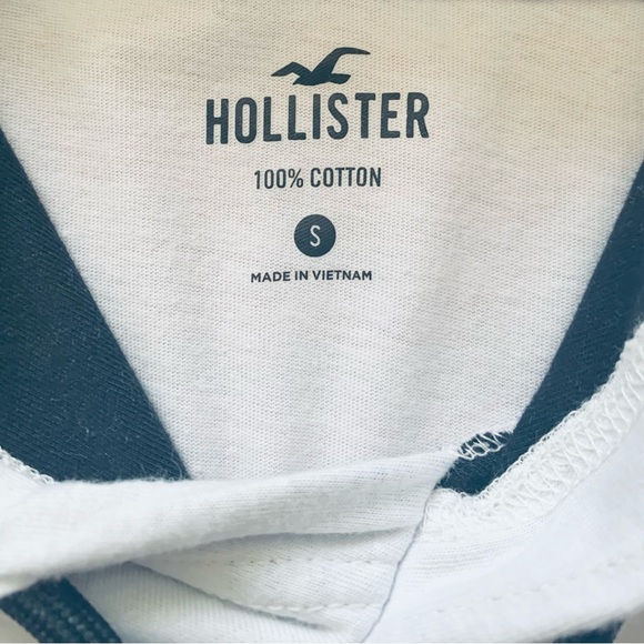 Hollister Hooded Long Sleeve Logo T-shirt - Picture 4 of 9